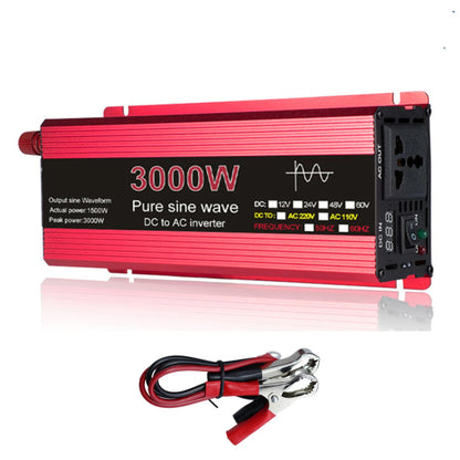 Pure Sine Wave Inverter DC 12V/24V To AC 110V/220V 1000W 1600W 2000W 2200W Portable Power Bank Converter Solar Inverter