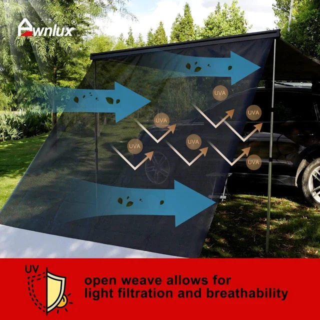 Caravan Awnings,2.5M-4M Caravan End Privacy Car Suv Awning UV Blocker Wall Side Sun Shade Screens For Camper Awning
