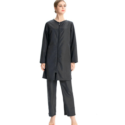 Abaya Muslim Maxi Long Sleeve Dress With Cap Women Diamond Arab Dubai Islamic Clothing Autumn New Loose Casual Turkey Robe