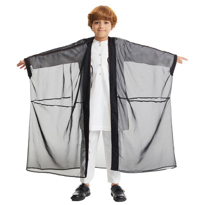 Middle East Kids Boy Robe Muslim Dress Kimono Dishdasha Islamic Dubai Saudi Abaya Prayer Abaya Ramadan Jubba Thobe Arab Clothing