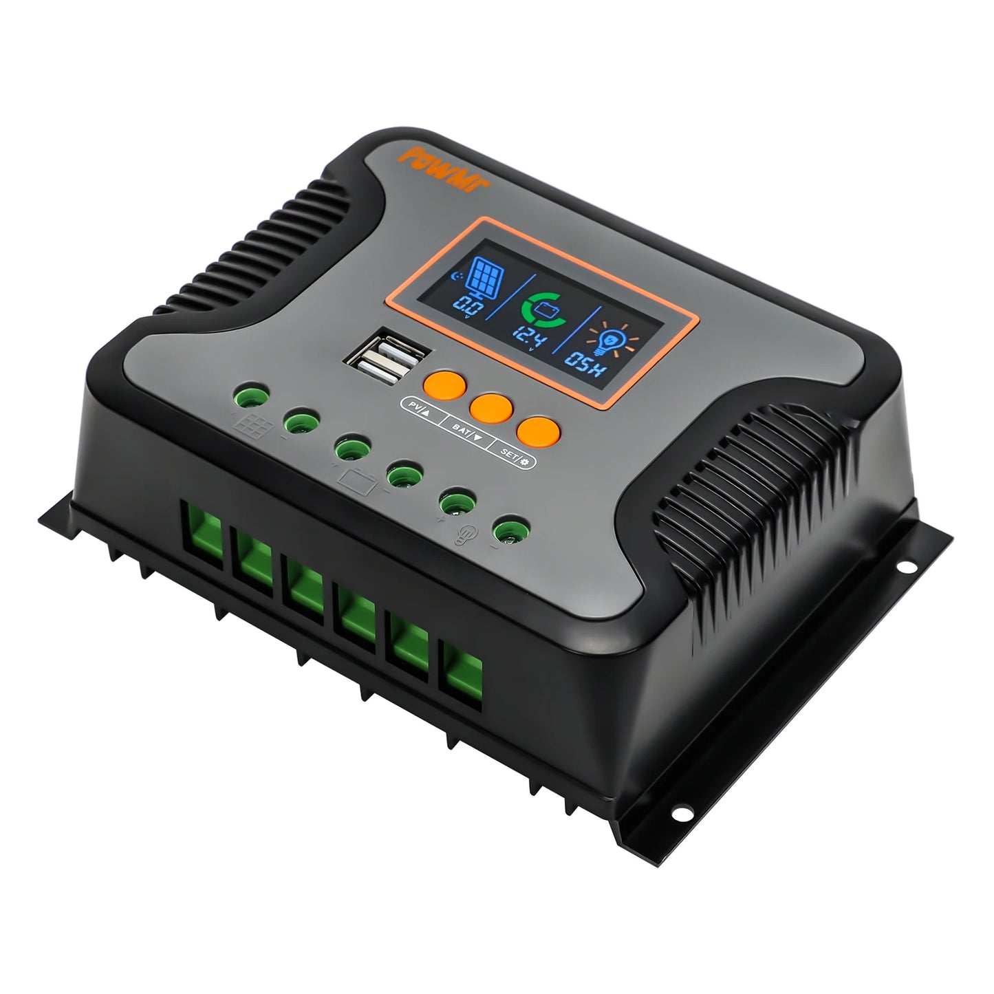 PWM 80A 60A 30A 12V 24V 36V 48V Auto Solar Charger Regulator Max PV 100V 24 hour Settable Work Time Fit for Light and RV System