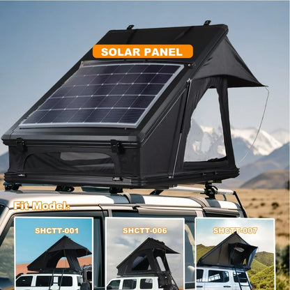 New Upgrade Automatic Rooftop Tent Durable 4-Sided Window With Sturdy Aluminium Roof Top Pop-Up Triangle Hard Shell For Camping