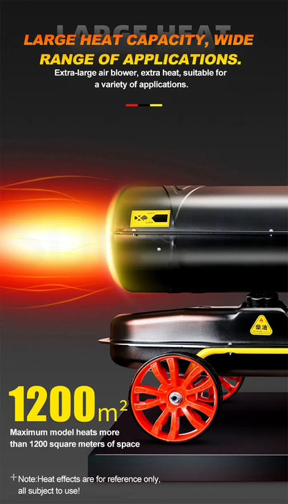 Commercial Fuel Heater Greenhouse Heater Industrial Diesel Air Heater Oil Heater Integrated Hot Air Fan Drying Calentadores de