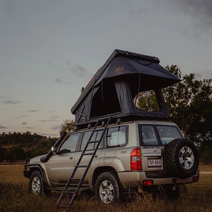 SAN HIMA Quick Set Up Waterproof Car Camping Hardshell Rooftop Tent 2 Person Hard Shell Roof Top Tent for 4WD 4x4 Off-road