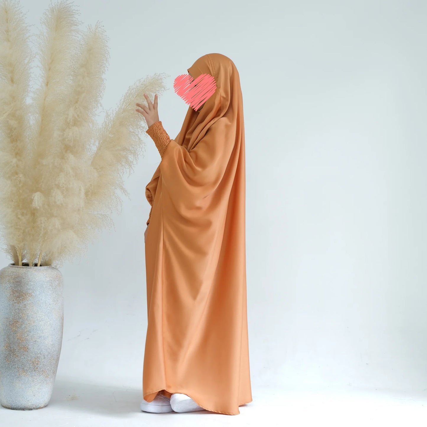 Ramadan Muslim Dress Girls Kids Prayer Garment Hijab Dress  Child Hooded Abaya Full Cover Niqab Islam Dubai Eid Robe 2023 jilbab