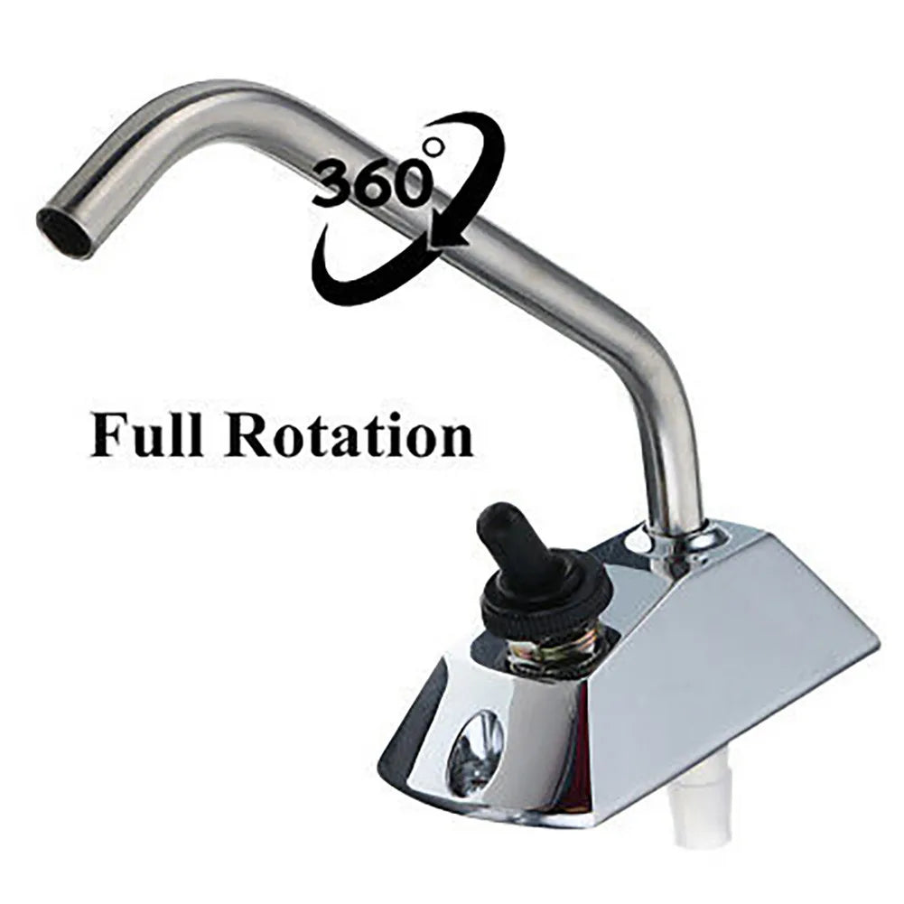 12V Galley Electric Water Pump Tap Faucet Water Tap W/ Switch For Caravan Boat Electrically Controlled Faucet Of RV Water System