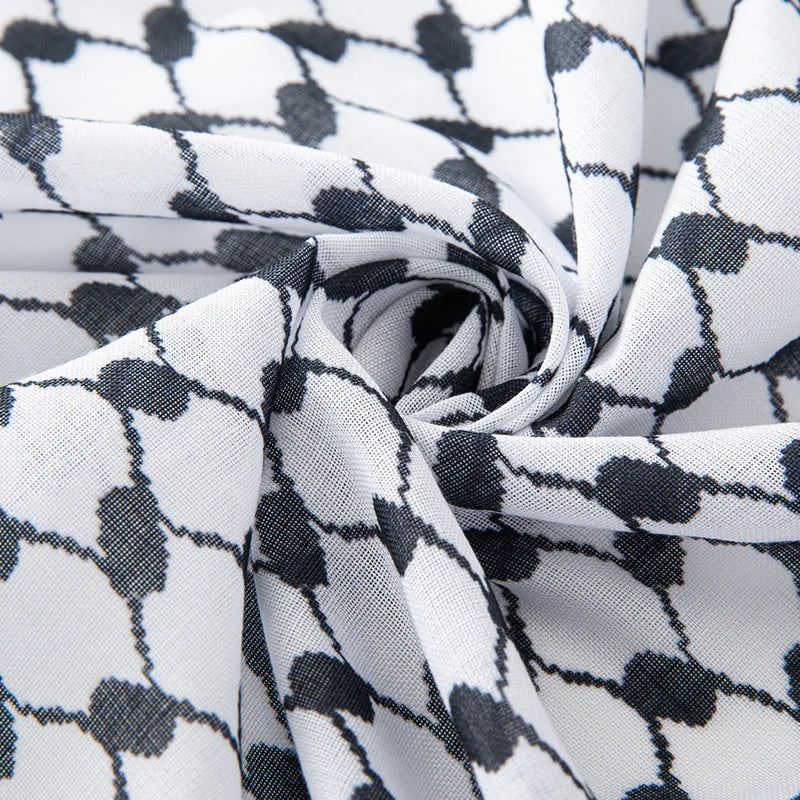 Arab Men Square Keffiyeh Shemagh Scarves Muslim Men's Head Scarf Middle Eastern Shawl Islamic Clothing Male Hijab Turban