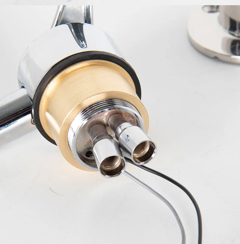 Motorhome Trailer Modification Parts Kitchen Bathroom Hot and Cold Folding Faucet 304 Stainless Steel Faucet RV Camper Accessori