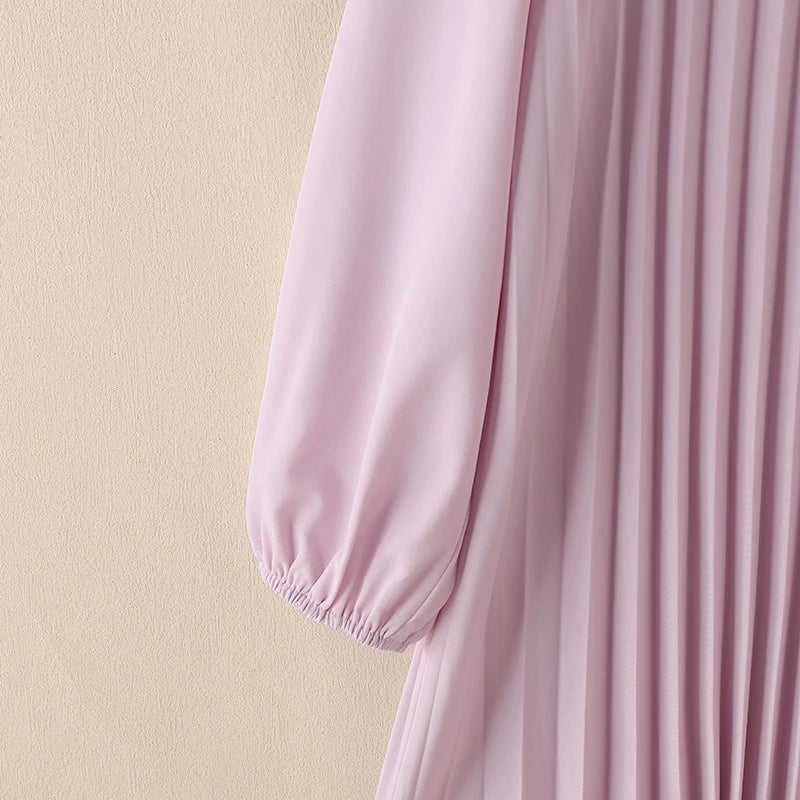 Fashion Women Long Sleeve Pleated Tops ZANZEA Autumn Muslim Blouse Long Shirt Ramadan Abaya Turkey Kaftan Solid IsIamic Clothing