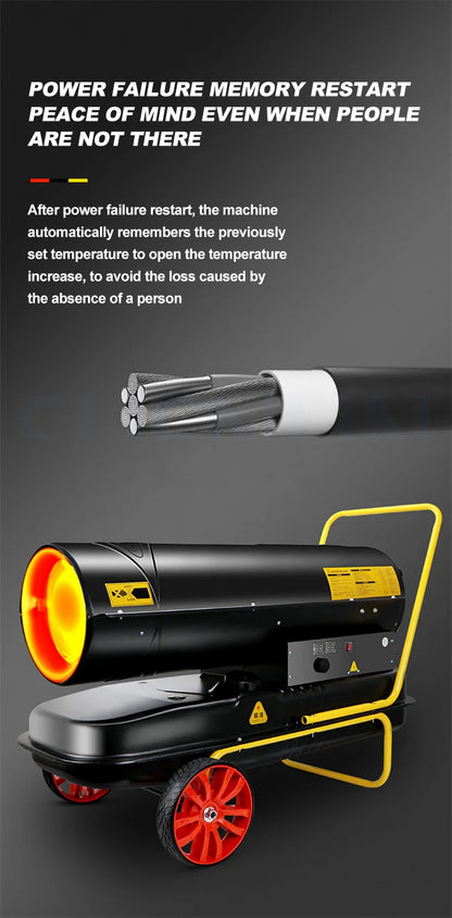 Commercial Fuel Heater Greenhouse Heater Industrial Diesel Air Heater Oil Heater Integrated Hot Air Fan Drying Calentadores de