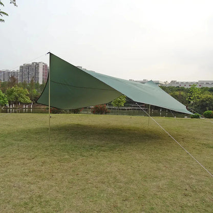 5.1x5.1m Large Camping Tarp Waterproof Octagon Butterfly Outdoor Sun Shelter Awning Tent Shade Sunshade Beach Tourist Canopy