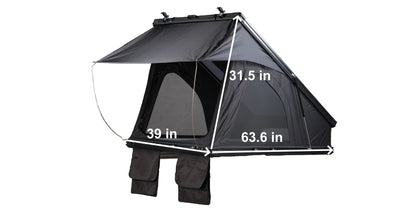 New Upgrade Automatic Rooftop Tent Durable 4-Sided Window With Sturdy Aluminium Roof Top Pop-Up Triangle Hard Shell For Camping