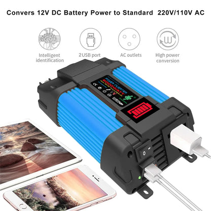 600W Solar Panel 6000W Inverter 12V To 110V/220V Solar Power Generation System Home Outdoor Car Mobile Phone Solar Charging