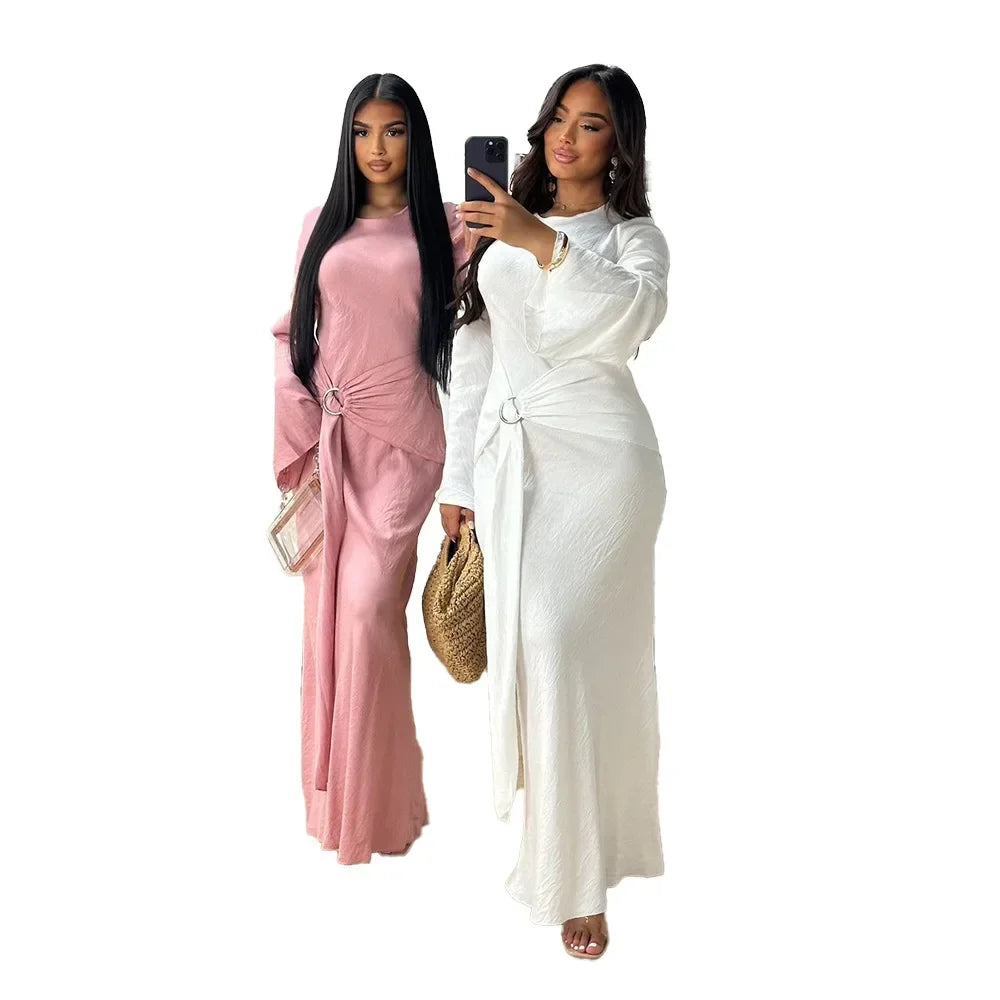 Evening Dress Women Dashiki Muslim Fashion Abaya African Clothes Robe Marocaine Luxury Dubai Kaftan Dress Vetement Big Size