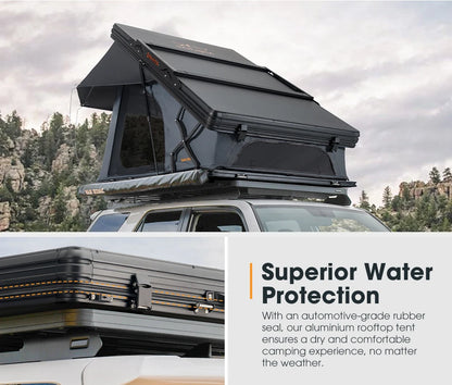 SAN HIMA Quick Set Up Waterproof Car Camping Hardshell Rooftop Tent 2 Person Hard Shell Roof Top Tent for 4WD 4x4 Off-road