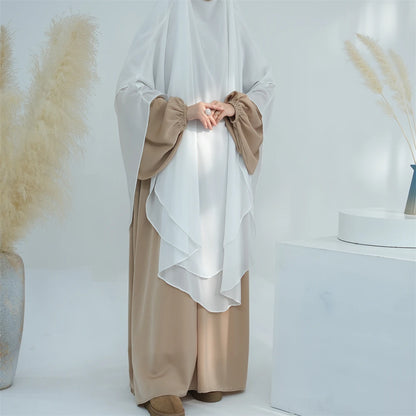 Ramadan Eid Dubai Chiffon Niqab Maxi Khimar Abaya Damen Islam Muslim Hijab Dress Abayas For Women Kebaya Hijabs Femme Musulmane