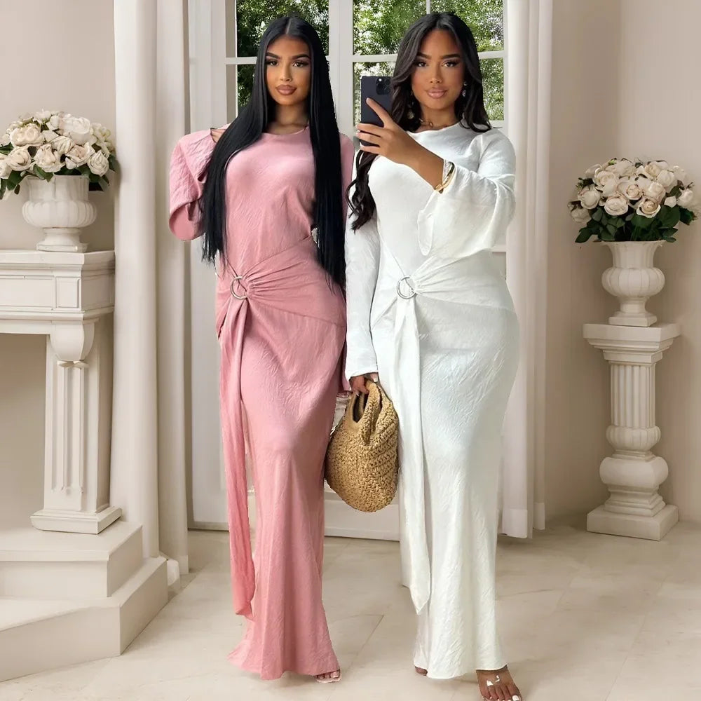 Evening Dress Women Dashiki Muslim Fashion Abaya African Clothes Robe Marocaine Luxury Dubai Kaftan Dress Vetement Big Size