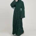 Hand made diamond beading Ramadan Eid Muslim dress long abayas robe fancy maxi French stylish modest Islamic wy1368 G1665