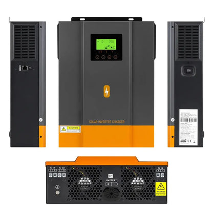 PowMr 1600W 3000W Hybrid Solar Inverter 12V 24V 220V Pure Sine Wave Inverter 1.6KW 3KW with MPPT 80A Solar Charger Controller