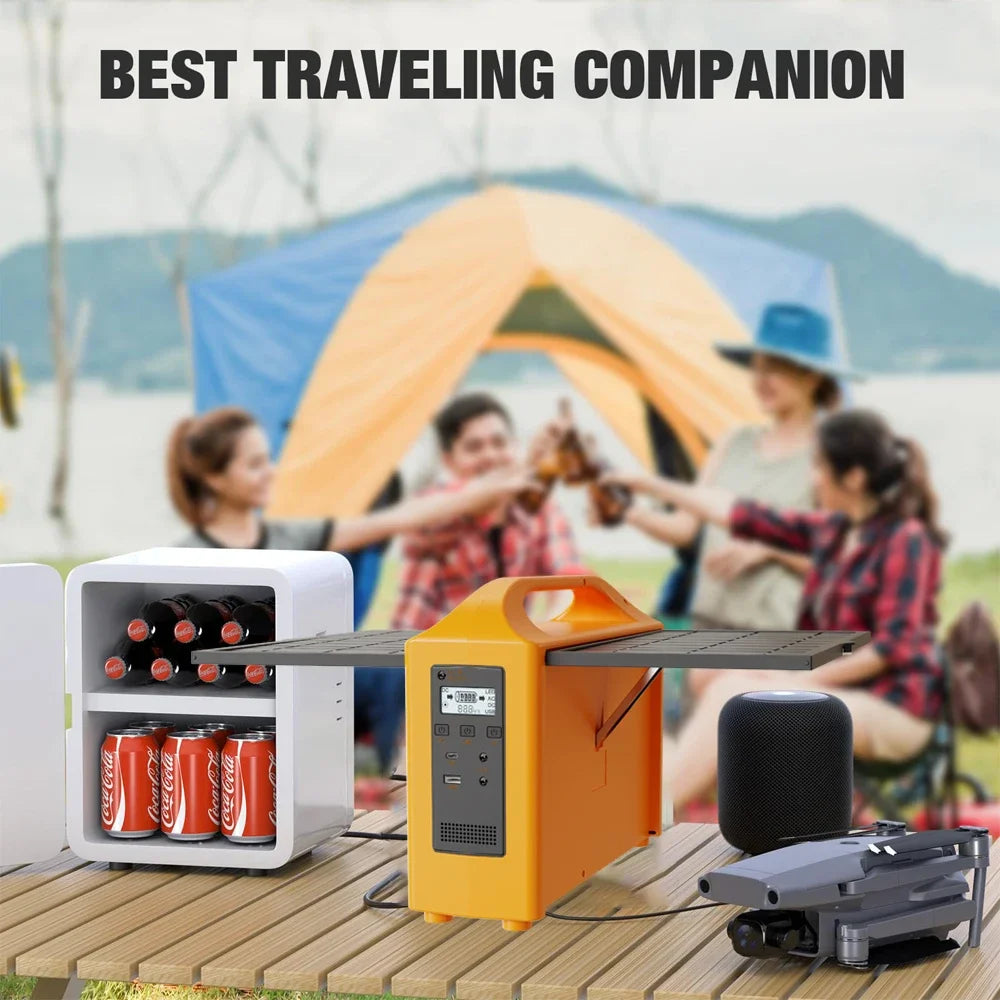 100W Portable Power Station 100V/220V Solar Power Generator UPS Charging Stations Outdoor Emergency Power Bank LED For Camping