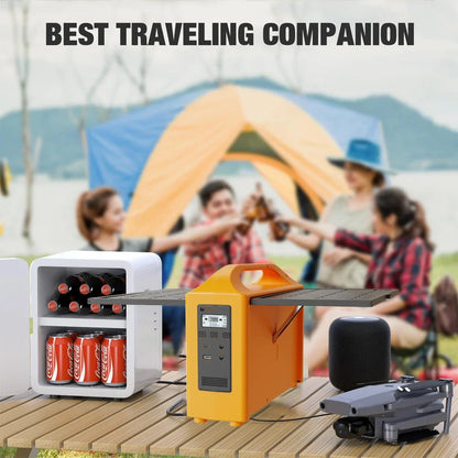100W Portable Power Station 100V/220V Solar Power Generator UPS Charging Stations Outdoor Emergency Power Bank LED For Camping