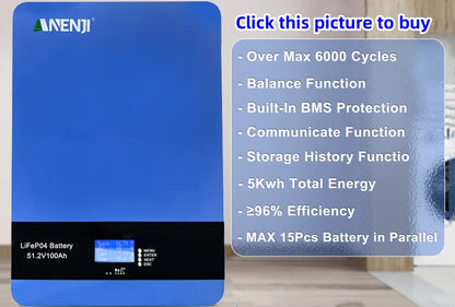 6.2KW 4KW Solar Inverter Hybrid 48V 24V Pure Sine Wave On Grid Off Grid MPPT 100A/120A Solar Charge Controller For PV 60-500V