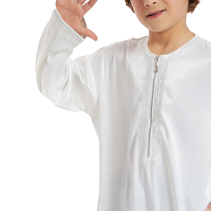 Middle East Muslim Kids Boys Jubba Thobe Eid Ramadan Islamic Children Djellaba Dishdasha Saudi Arabic Robe Dress Abaya Kaftan