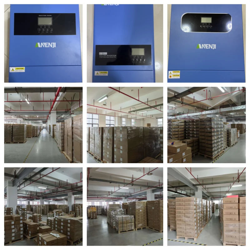 6.2KW 4KW Solar Inverter Hybrid 48V 24V Pure Sine Wave On Grid Off Grid MPPT 100A/120A Solar Charge Controller For PV 60-500V