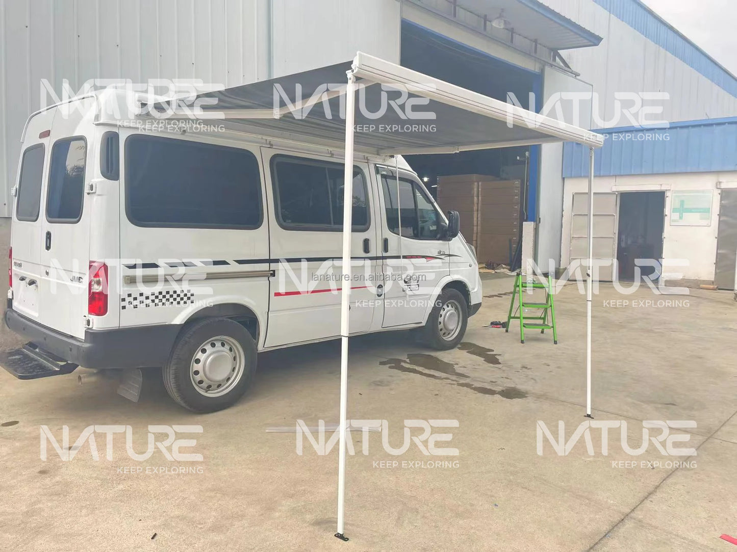 NATURE high quality electric retractable van car motorized van awnings, camper rv awning
