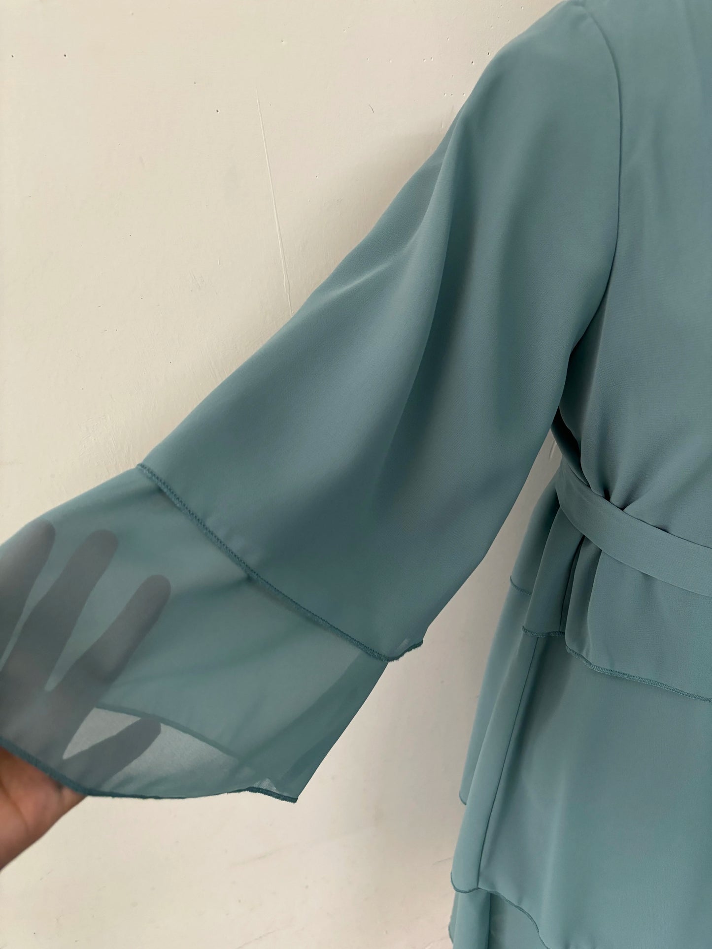 Ramadan Chiffon Muslim Kids Open Abaya Girl Summer Maxi Dress Dubai Islamic Dresses Khimar Prayer Clothes for Children Long Robe