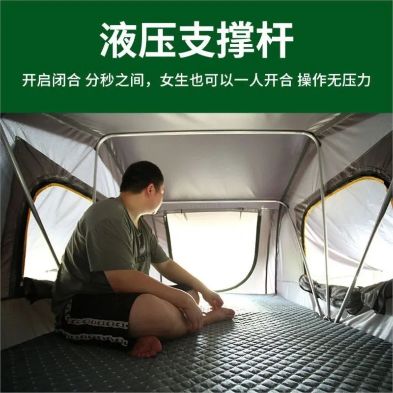 Outdoor Camping Automatic Self-Driving Soft Top Folding Extended Easy-to-Put-up Rainproof SUV Roof Top Tent