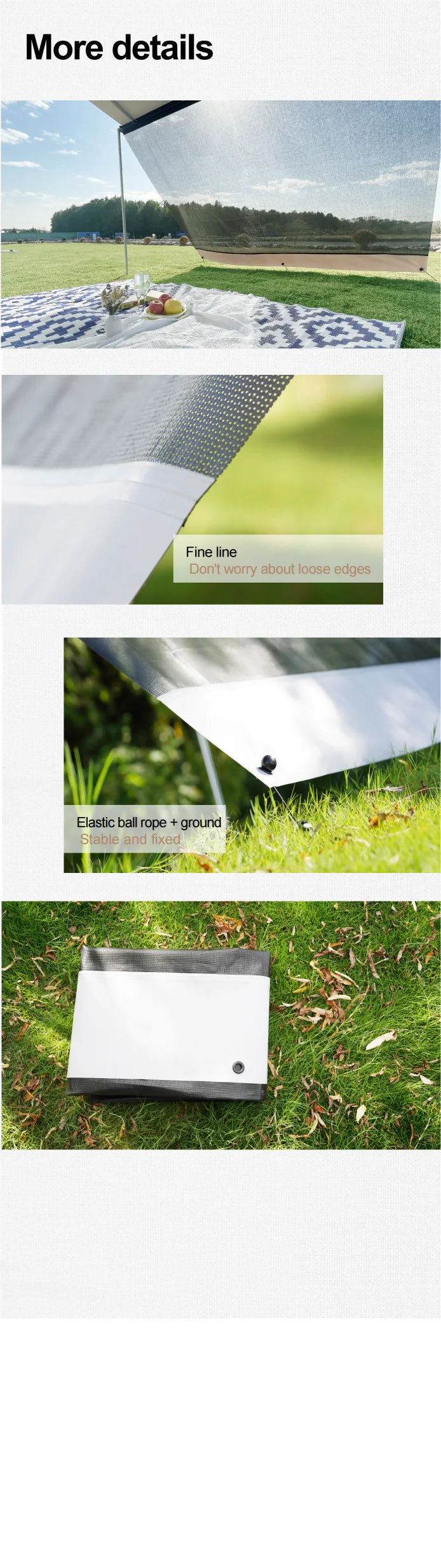 Caravan Awnings,2.5M-4M Caravan End Privacy Car Suv Awning UV Blocker Wall Side Sun Shade Screens For Camper Awning