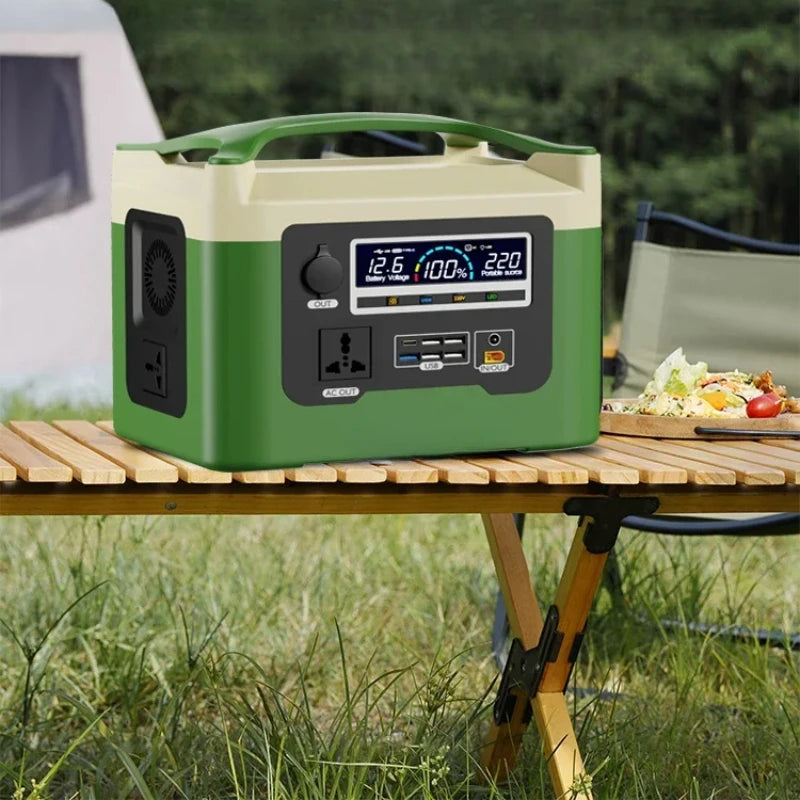 220V Portable Energy Storage Power Supply, 1500W/1000Wh Outdoor Power Station，camping Large CapacityOutdoor Mobile Power Supply,