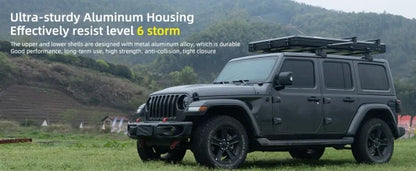 Camping SUV Car Rooftop Tent  Aluminium Triangle Hard Shell Car Roof Top Tent For Sale