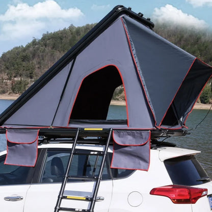 Camping SUV Car Rooftop Tent  Aluminium Triangle Hard Shell Car Roof Top Tent For Sale