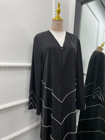 Hand made diamond beading Ramadan Eid Muslim dress long abayas robe fancy maxi French stylish modest Islamic wy1368 G1665
