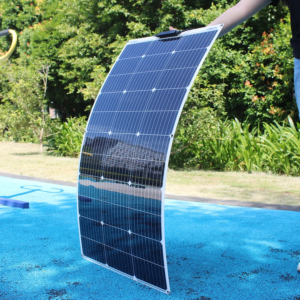 800W Flexible Solar Panel 100W 8PCS Waterproof 200W 300W 400W 500W 600W 1000W 12V Photovoltaic Solar Panel for Camping China