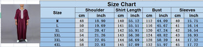 New 2025 Men Arab Muslim Fashion Islamic Clothing Men Embroidered Jubba Thobes Homme Moroccan Kaftan Eid Prayer Long Robe Dress