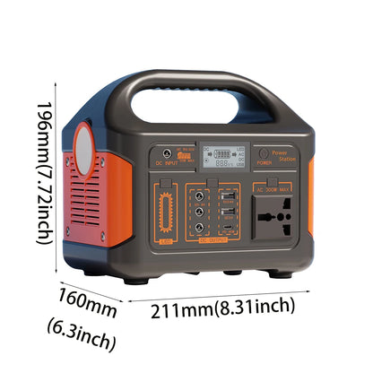 300W 71800mAh Portable Power Station 230WH Mobile Power Supply Solar Generator 220V/110V Charging Station Power Bank Camping