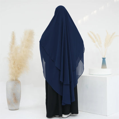 Ramadan Eid Dubai Chiffon Niqab Maxi Khimar Abaya Damen Islam Muslim Hijab Dress Abayas For Women Kebaya Hijabs Femme Musulmane