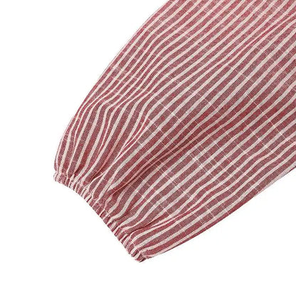 ZANZEA Autumn Sundress Women Vintage Long Sleeve Islamic Clothing Dubai Vestido Fashion Striped Muslim Abaya Dress Robe Femme
