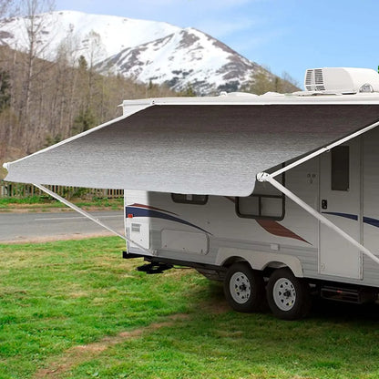 6.6x8.2/8.2x8.2 rv Camping Car Side Shade Awning For Car With Retractable Car/Roof Side Awnings