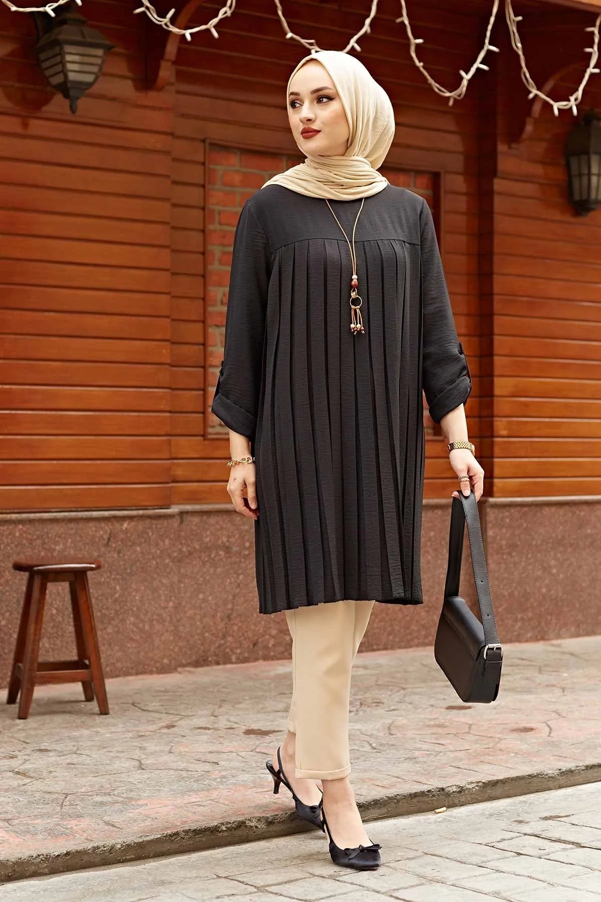 Pleated Girl's Blouse Shirt Adjustable Sleeve Women Top Islamism Blouses for Muslim Women Many Colors Muslim Fashion Women