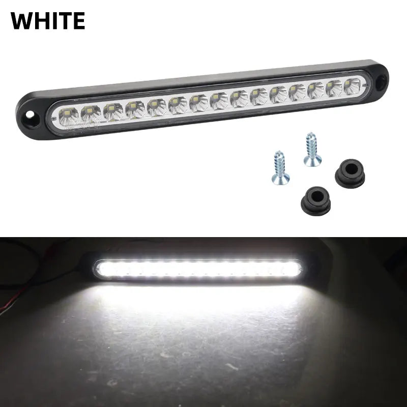 1x Car Light Bar 15LED Bulbs for Car Truck SUV RV Brake Light Signal Side Marker Turn Signal Warning Rear Light 12v 24v
