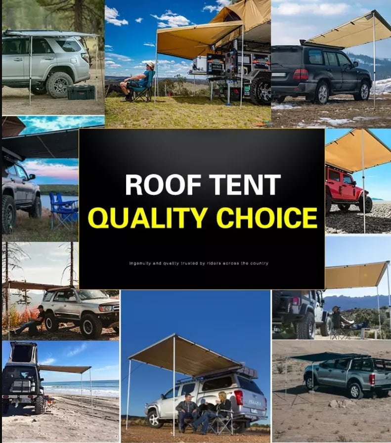 Caravan Awnings,Waterproof Retractable Car Awning Tent Outdoor Camper Tent Car Roof Side 4x4 Awning For SUV Caravan Privacy