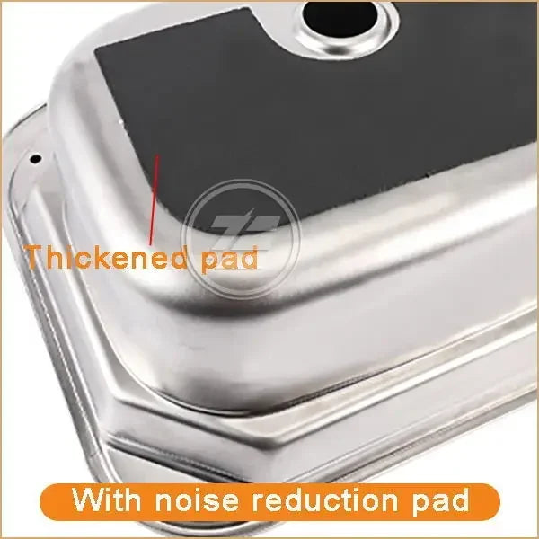 RV Camper Stainless Steel Hand Wash Basin Sink With Folded Faucet Tempered Glass Lid Washbasin for Caravan Boat Motorhome