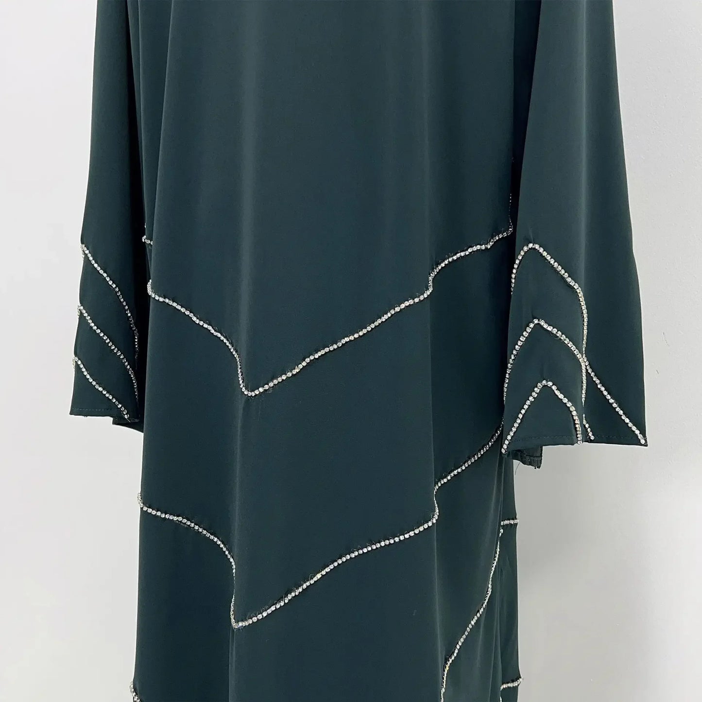 Hand made diamond beading Ramadan Eid Muslim dress long abayas robe fancy maxi French stylish modest Islamic wy1368 G1665