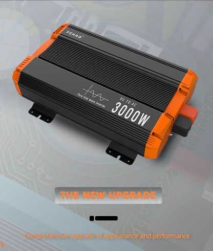 FCHAO Pure Sine Wave Inverter 12V 24V 48V To 220V 230V LCD Display Auto Accessories Power Converter For Home Camping  And RV