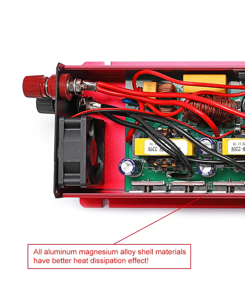 3000W Pure Sine Wave Inverter 12v 24v~ 220V 110V 2000W 1000W Converter Power Supply DC AC VoltageAdapter Module Transmission