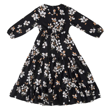 Kids Muslim Girls Abaya Prayer Long Maxi Dress Turkey Kaftan Arab Robe Dubai Islam Morocco Eid Party Ramadan Holiday Gown Caftan